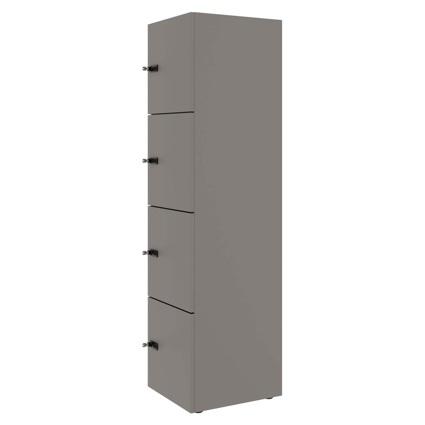 CHOICE Spind | 450 x 1820 mm, 2 große oder 4 kleine Schließfächer, Cubanitgrau