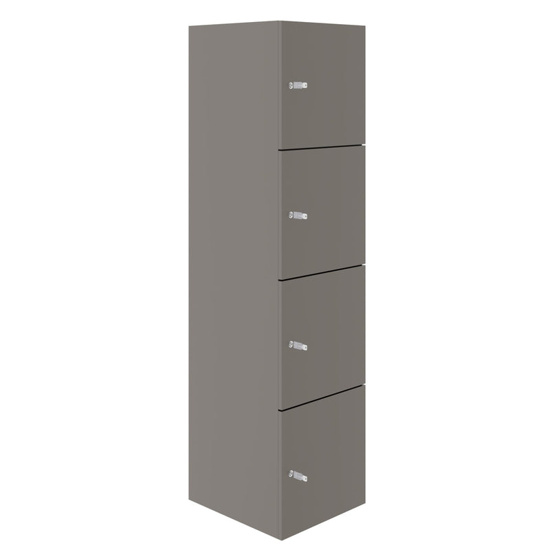 CHOICE locker | 450 x 1820 mm, 2 large or 4 small lockers, Cubanite gray - 1 Main Image