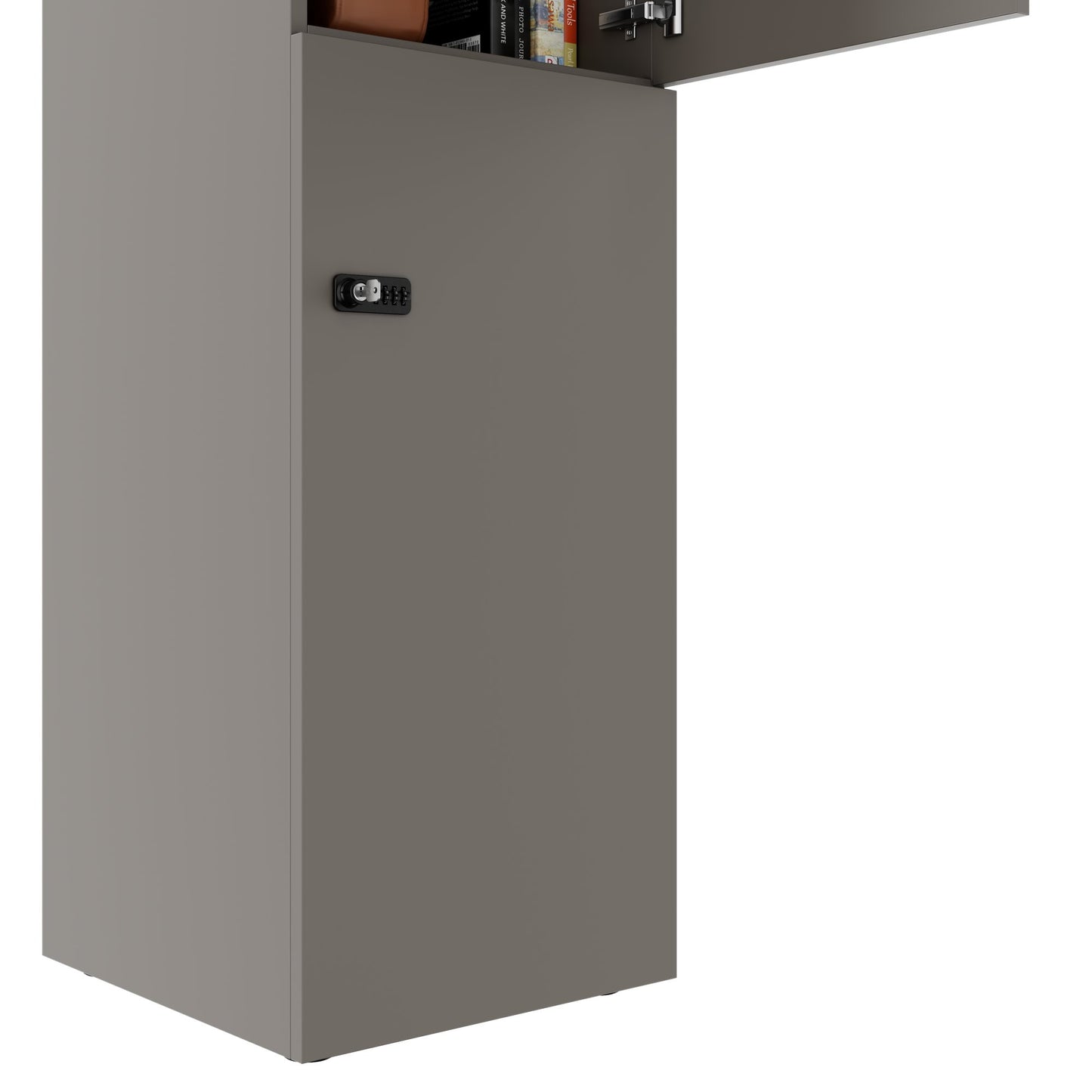 CHOICE Spind | 450 x 1820 mm, 2 große oder 4 kleine Schließfächer, Cubanitgrau