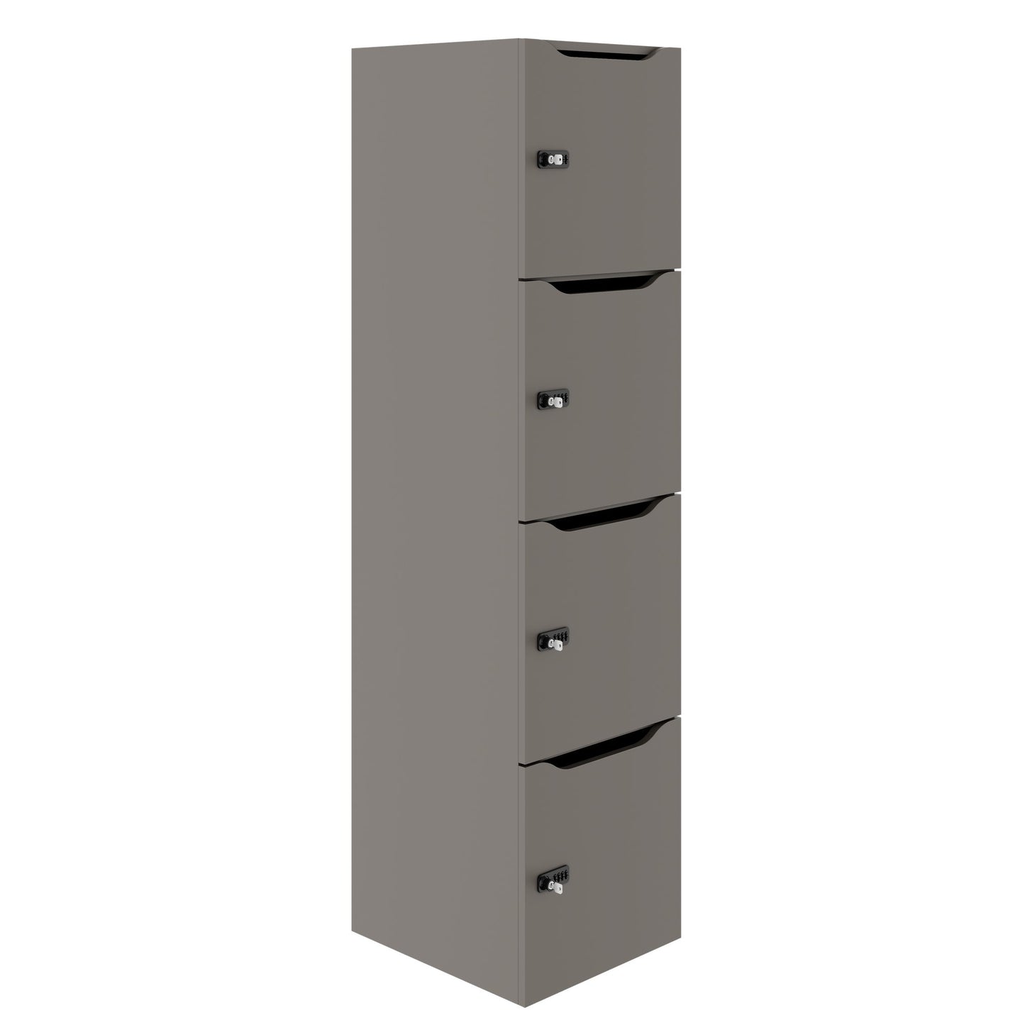 CHOICE Spind | 450 x 1820 mm, 2 große oder 4 kleine Schließfächer, Cubanitgrau