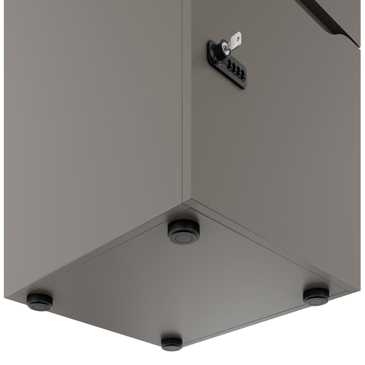 CHOICE Spind | 450 x 1820 mm, 2 große oder 4 kleine Schließfächer, Cubanitgrau