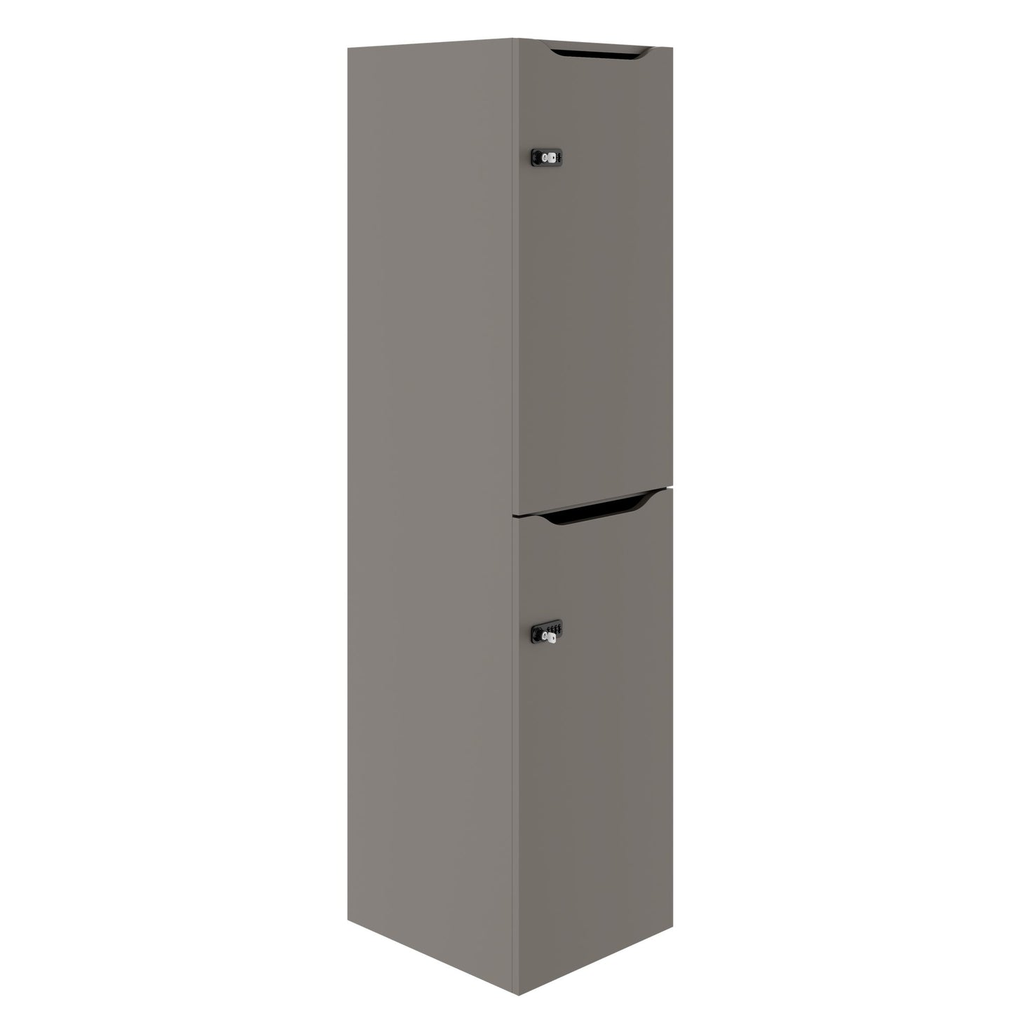 CHOICE Spind | 450 x 1820 mm, 2 große oder 4 kleine Schließfächer, Cubanitgrau