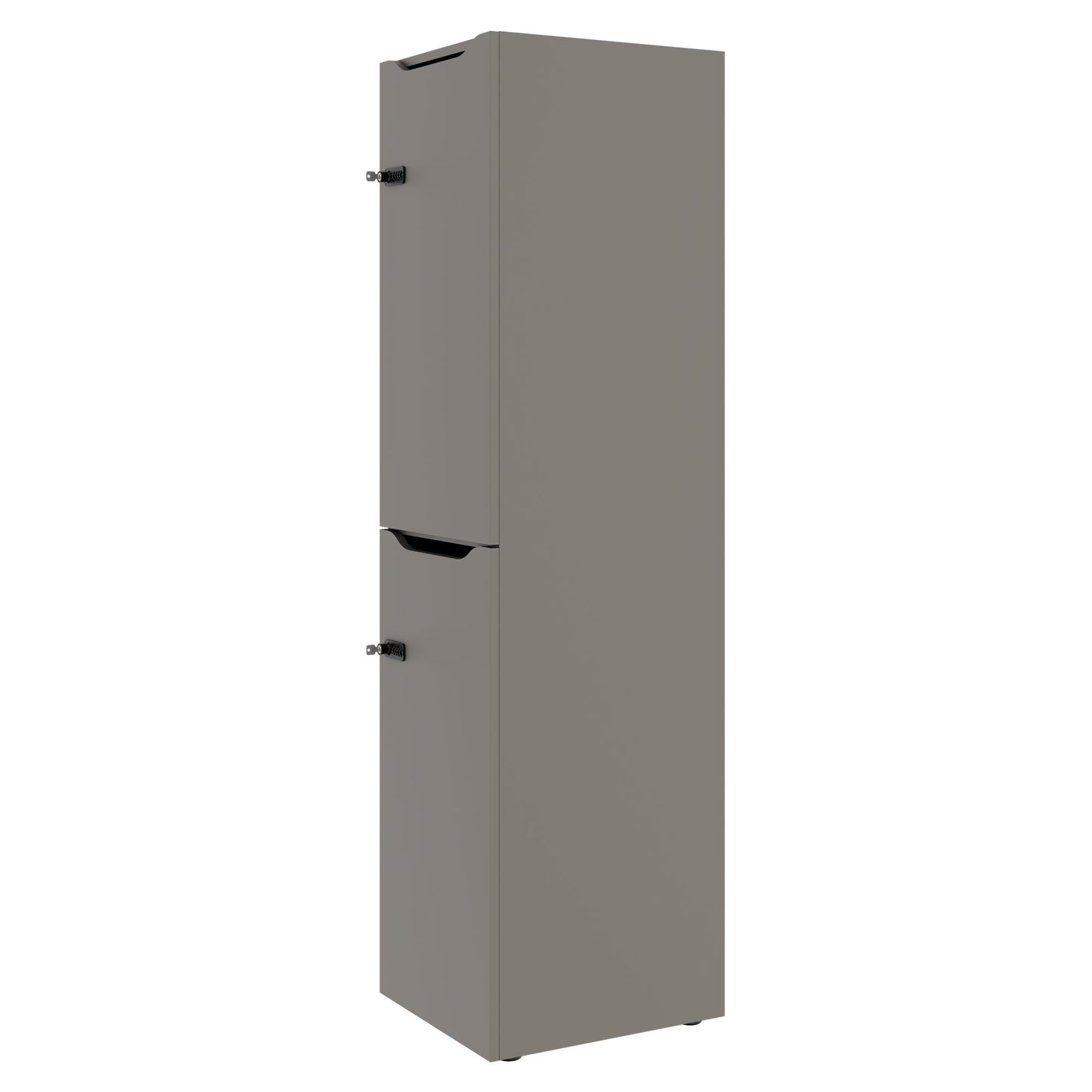 CHOICE Spind | 450 x 1820 mm, 2 große oder 4 kleine Schließfächer, Cubanitgrau