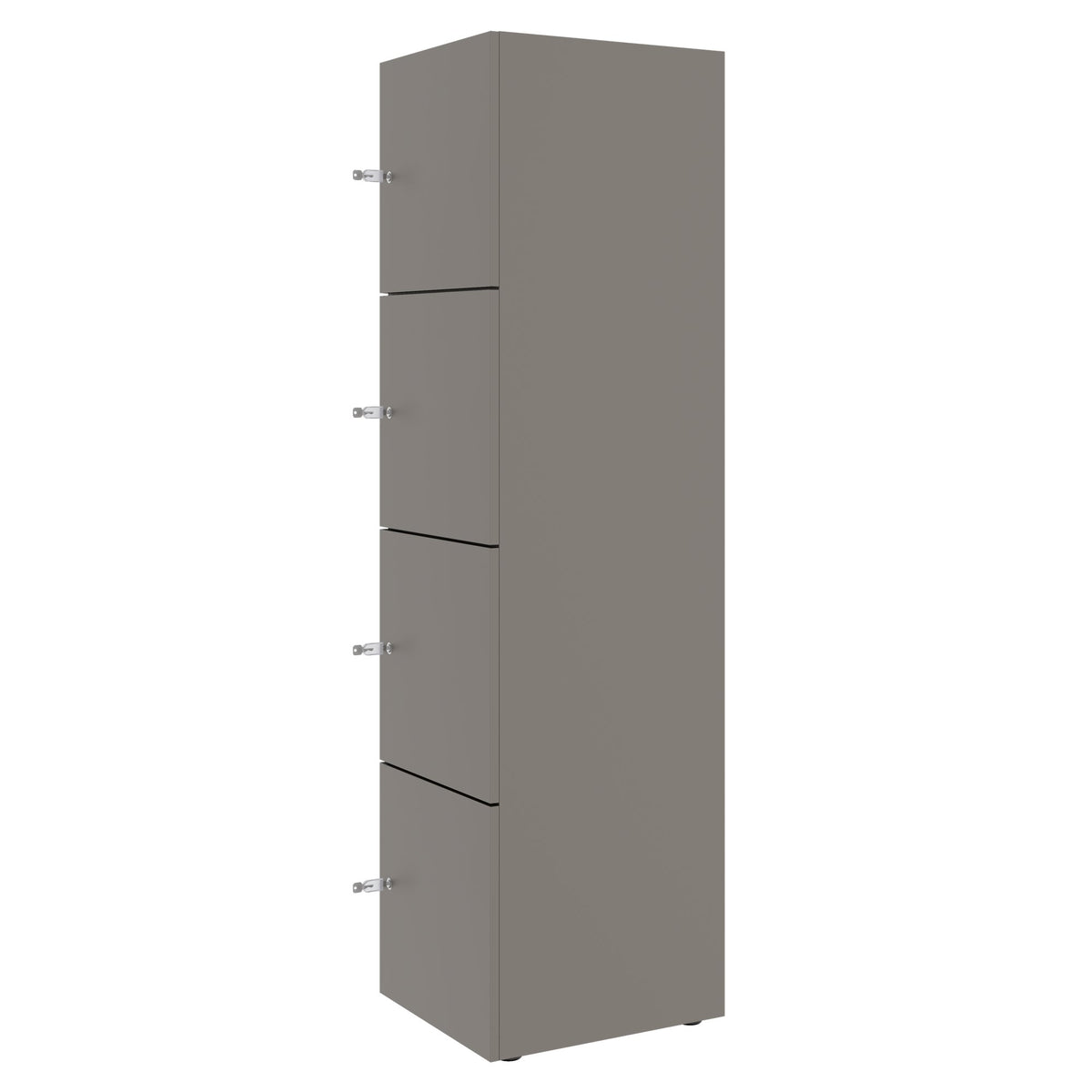 CHOICE locker | 450 x 1820 mm, 2 large or 4 small lockers, Cubanite gray - 3 Lightbox Main Image