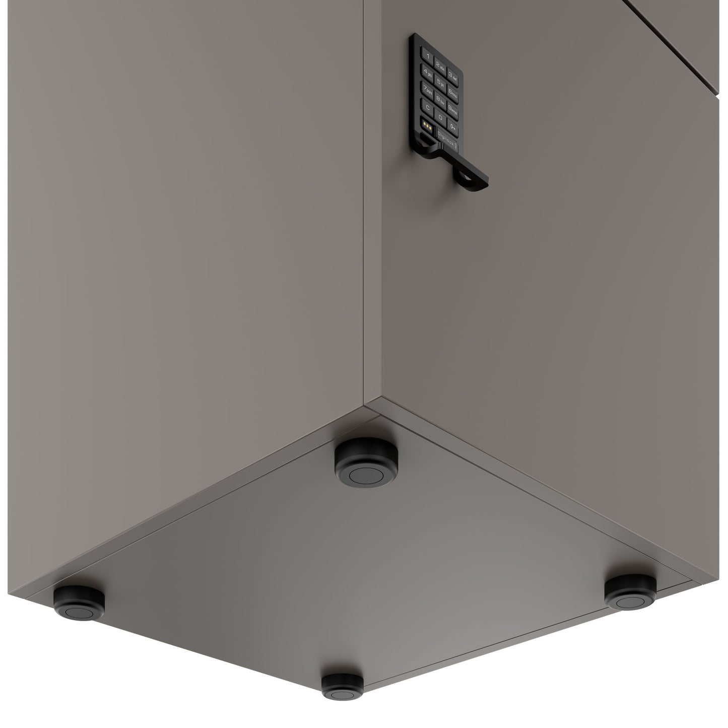 CHOICE Spind | 450 x 1820 mm, 2 große oder 4 kleine Schließfächer, Cubanitgrau