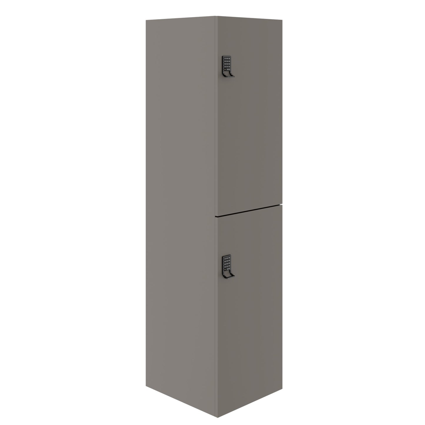 CHOICE Spind | 450 x 1820 mm, 2 große oder 4 kleine Schließfächer, Cubanitgrau