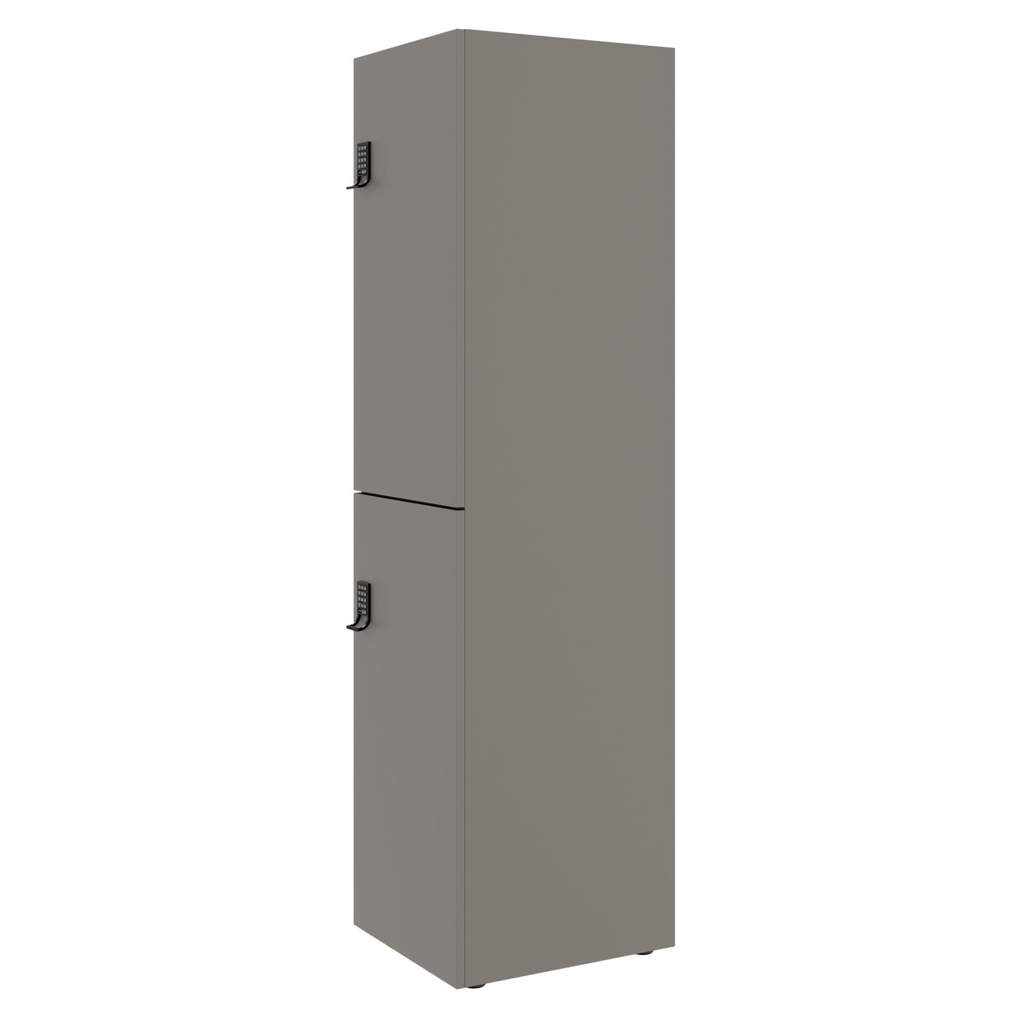 CHOICE Spind | 450 x 1820 mm, 2 große oder 4 kleine Schließfächer, Cubanitgrau