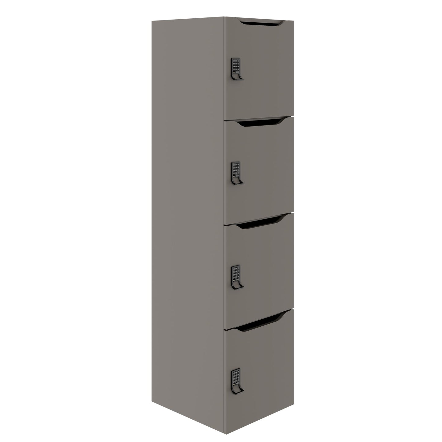 CHOICE Spind | 450 x 1820 mm, 2 große oder 4 kleine Schließfächer, Cubanitgrau