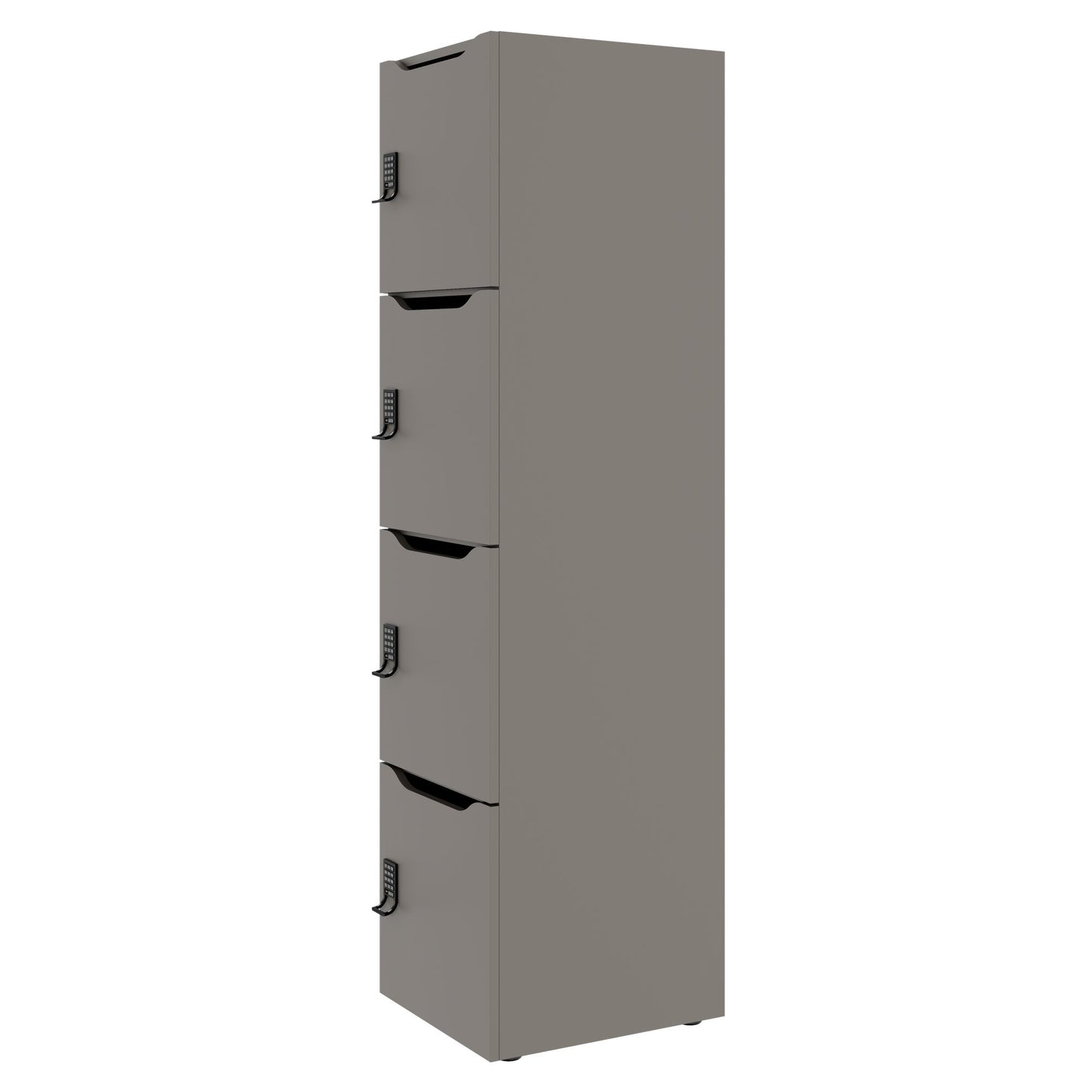 CHOICE Spind | 450 x 1820 mm, 2 große oder 4 kleine Schließfächer, Cubanitgrau