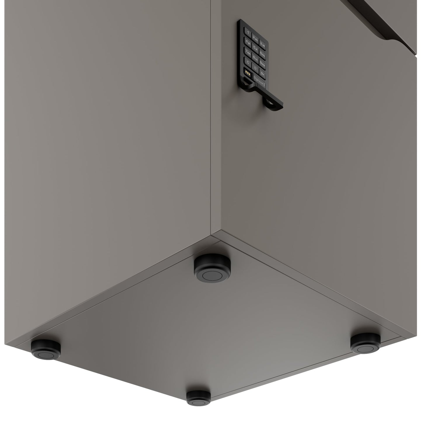 CHOICE Spind | 450 x 1820 mm, 2 große oder 4 kleine Schließfächer, Cubanitgrau