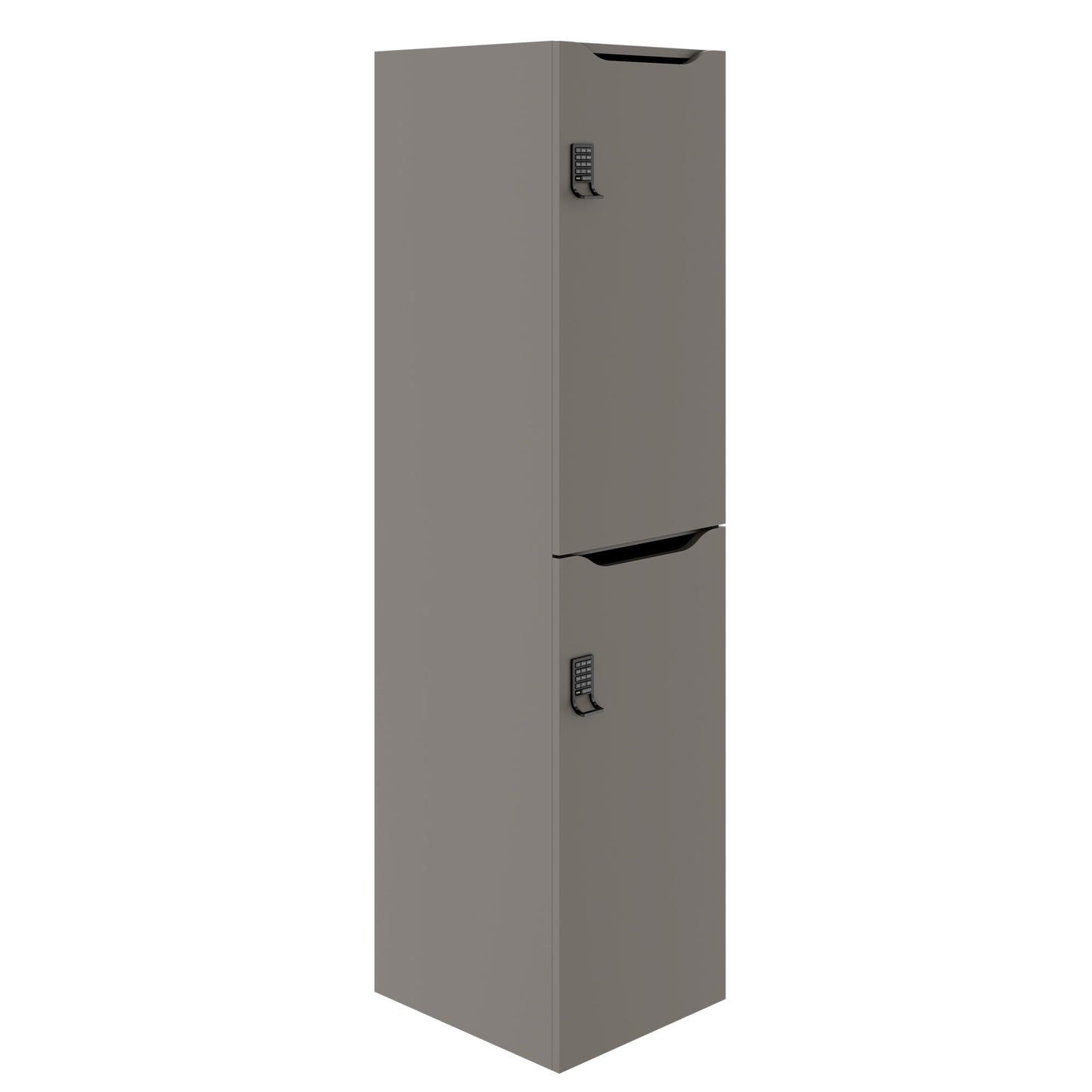 CHOICE Spind | 450 x 1820 mm, 2 große oder 4 kleine Schließfächer, Cubanitgrau