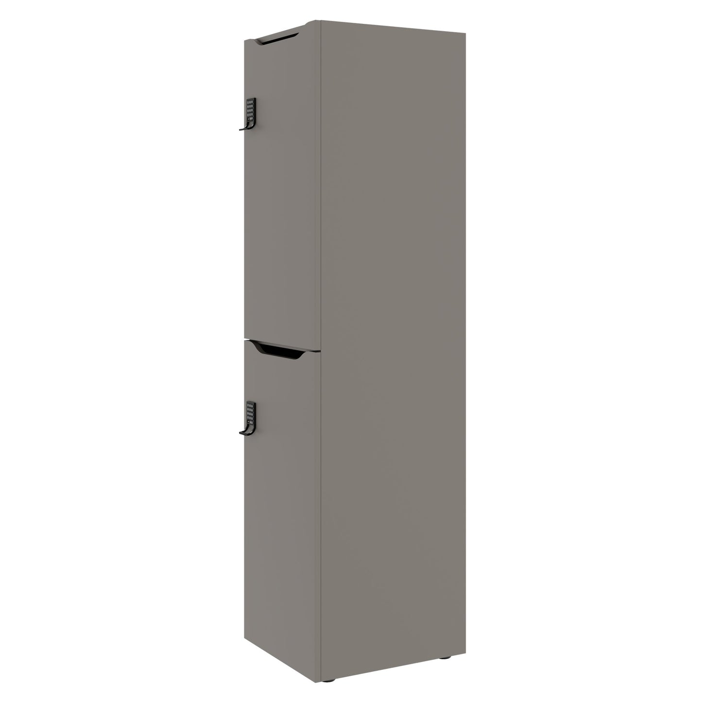 CHOICE Spind | 450 x 1820 mm, 2 große oder 4 kleine Schließfächer, Cubanitgrau