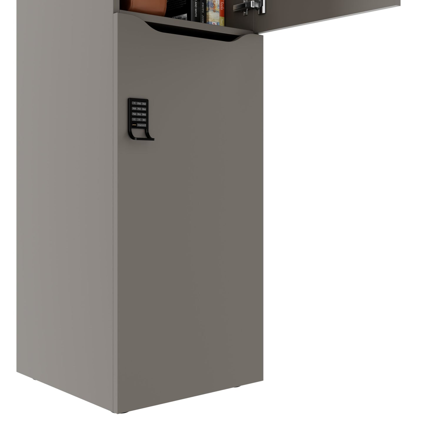 CHOICE Spind | 450 x 1820 mm, 2 große oder 4 kleine Schließfächer, Cubanitgrau