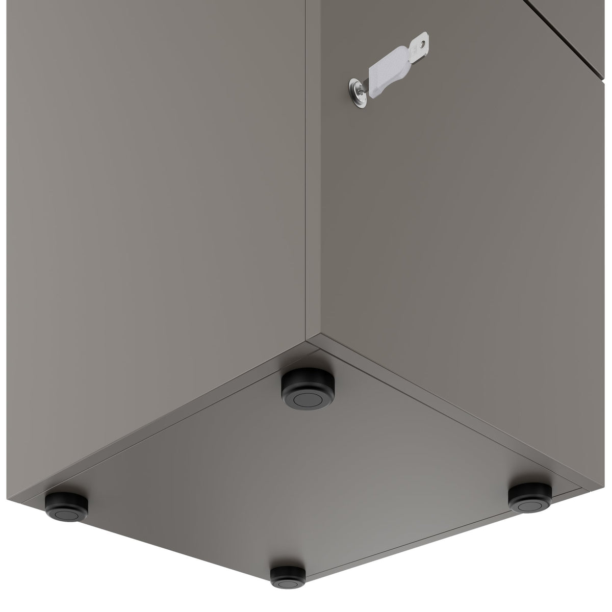 CHOICE locker | 450 x 1820 mm, 2 large or 4 small lockers, Cubanite gray - 6 Lightbox Main Image