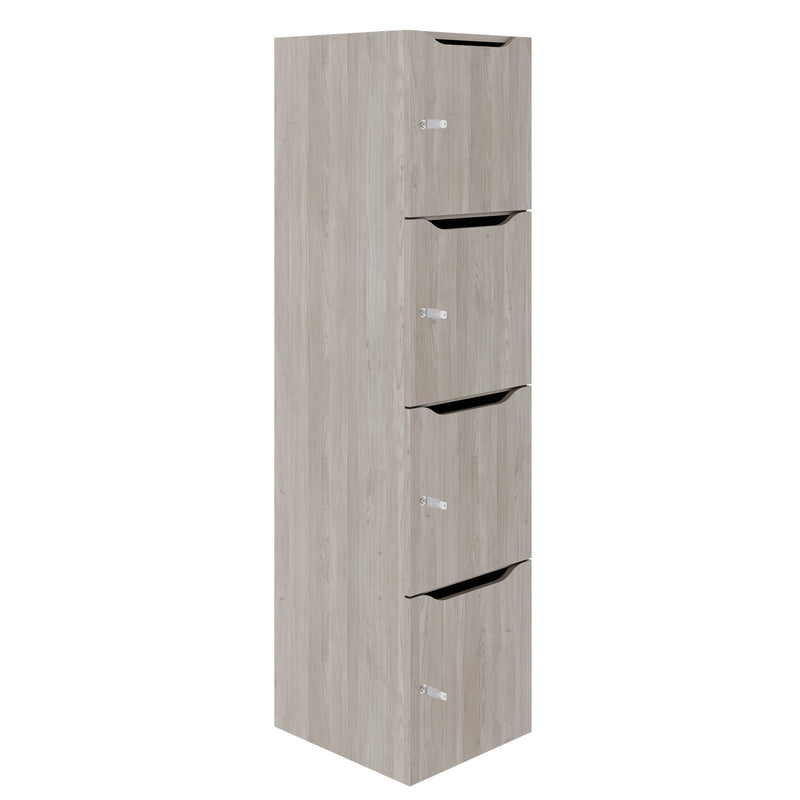 Armadietto CHOICE | 450 x 1820 mm, 2 armadietti grandi o 4 piccoli, rovere nordico grigio - 1 Main Image