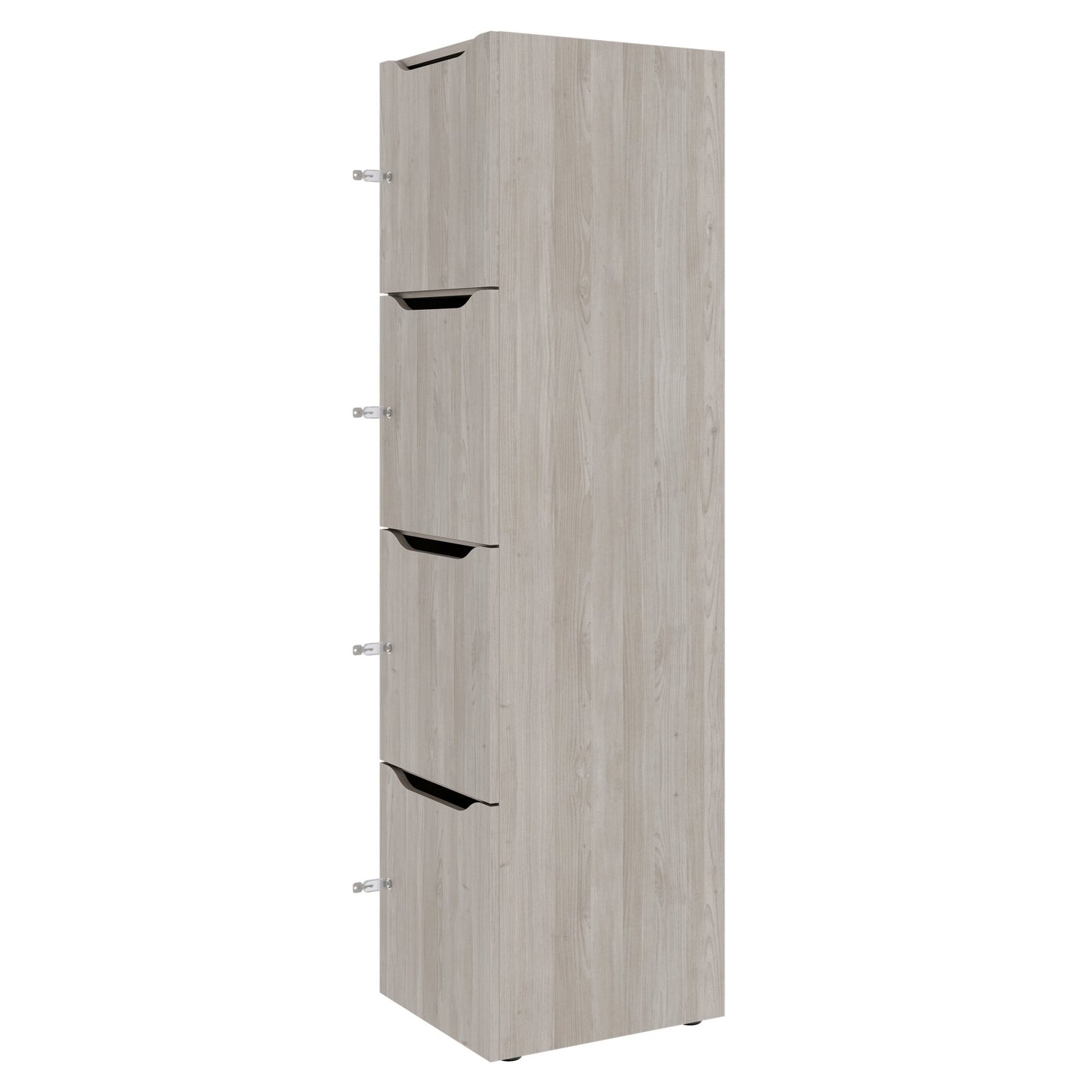 CHOICE Spind | 450 x 1820 mm, 2 große oder 4 kleine Schließfächer, Nordeiche grau