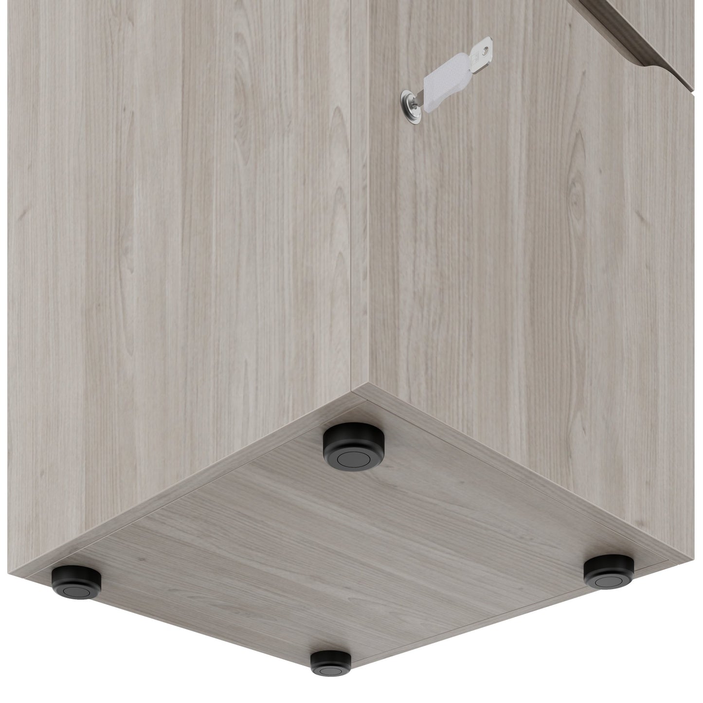 CHOICE Spind | 450 x 1820 mm, 2 große oder 4 kleine Schließfächer, Nordeiche grau