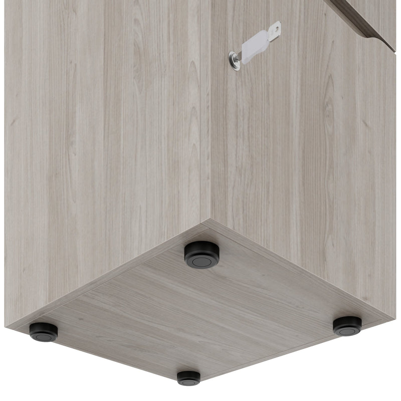 Armadietto CHOICE | 450 x 1820 mm, 2 armadietti grandi o 4 piccoli, rovere nordico grigio - 6 Main Image