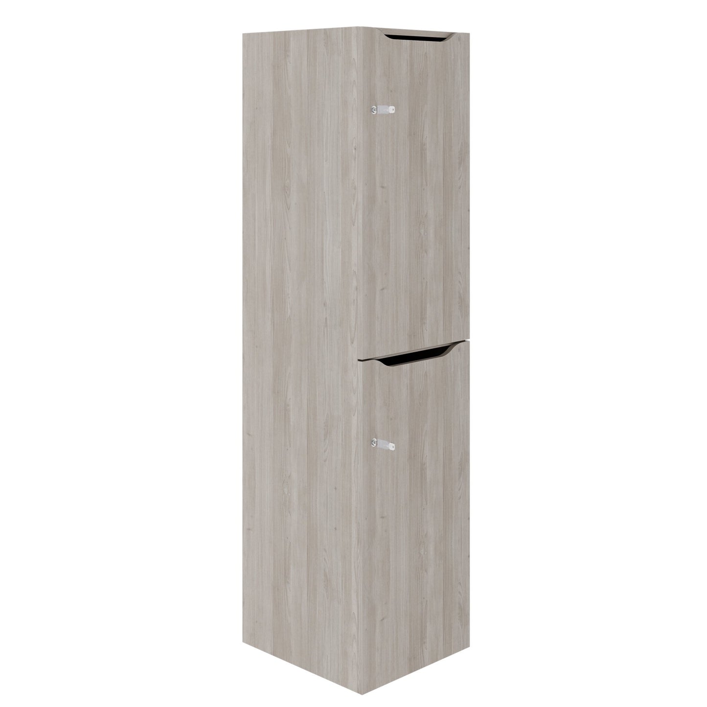 CHOICE Spind | 450 x 1820 mm, 2 große oder 4 kleine Schließfächer, Nordeiche grau