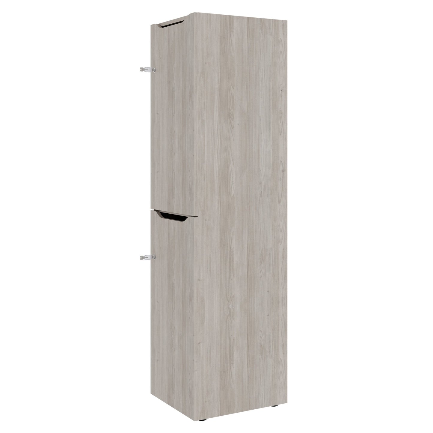 CHOICE Spind | 450 x 1820 mm, 2 große oder 4 kleine Schließfächer, Nordeiche grau