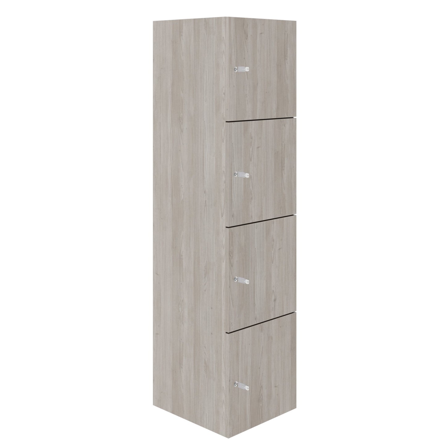 CHOICE Spind | 450 x 1820 mm, 2 große oder 4 kleine Schließfächer, Nordeiche grau