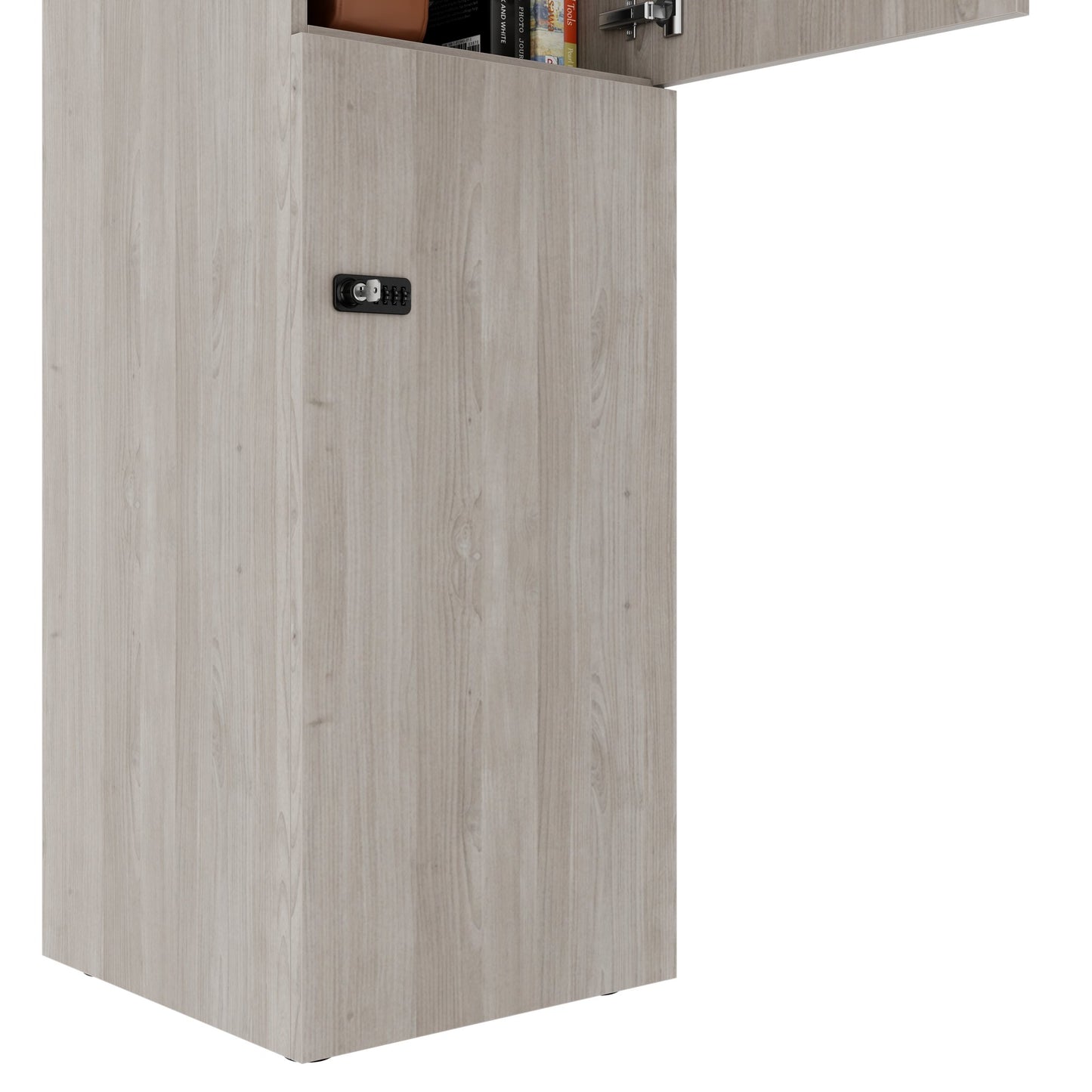 CHOICE Spind | 450 x 1820 mm, 2 große oder 4 kleine Schließfächer, Nordeiche grau