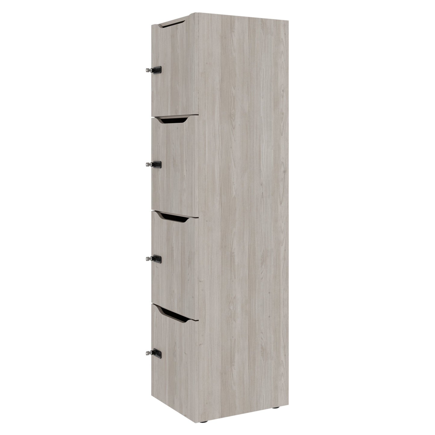 CHOICE Spind | 450 x 1820 mm, 2 große oder 4 kleine Schließfächer, Nordeiche grau