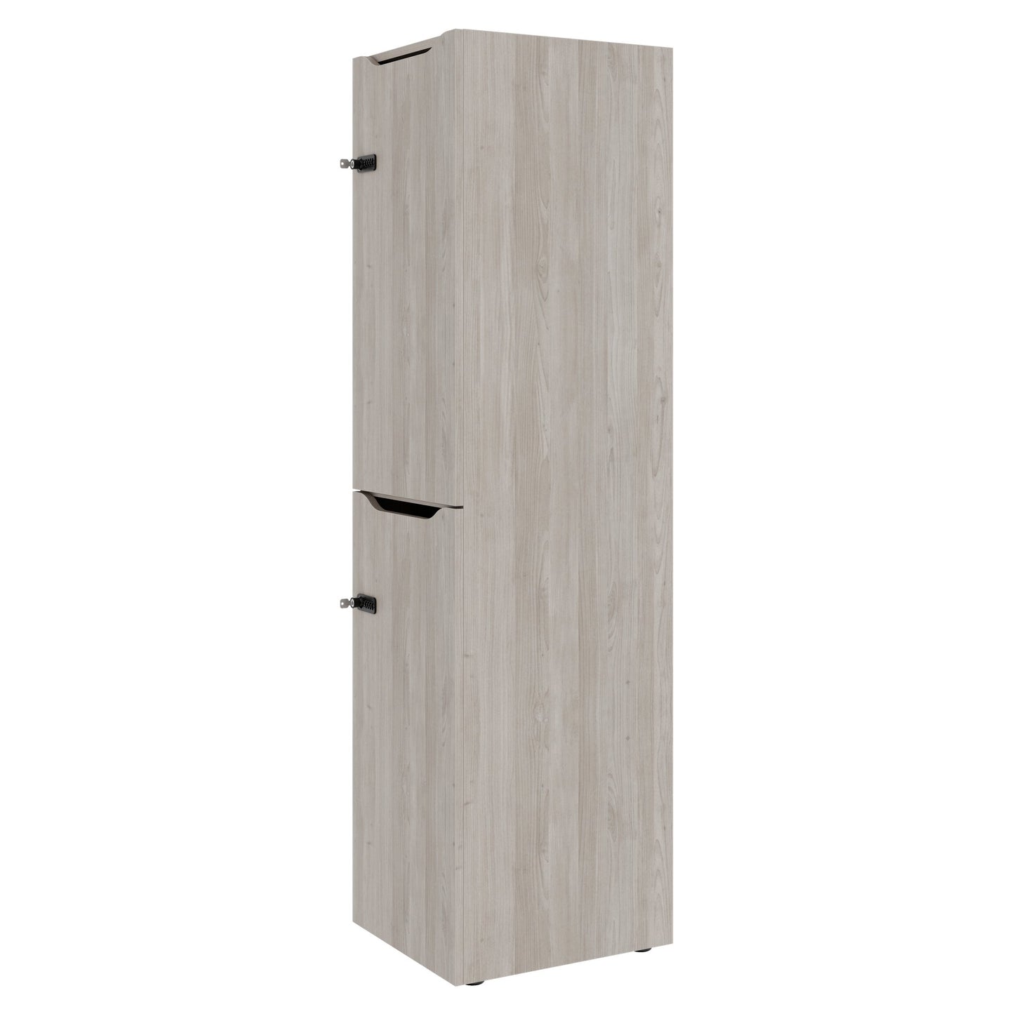 CHOICE Spind | 450 x 1820 mm, 2 große oder 4 kleine Schließfächer, Nordeiche grau