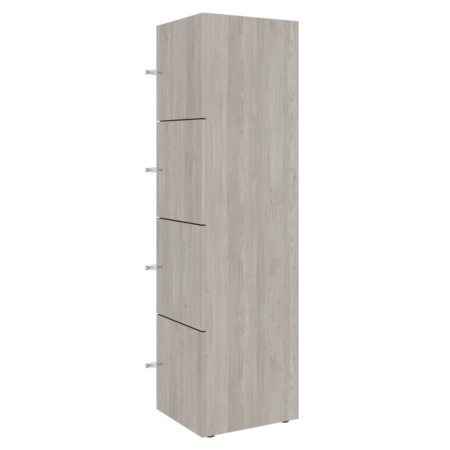 CHOICE Spind | 450 x 1820 mm, 2 große oder 4 kleine Schließfächer, Nordeiche grau