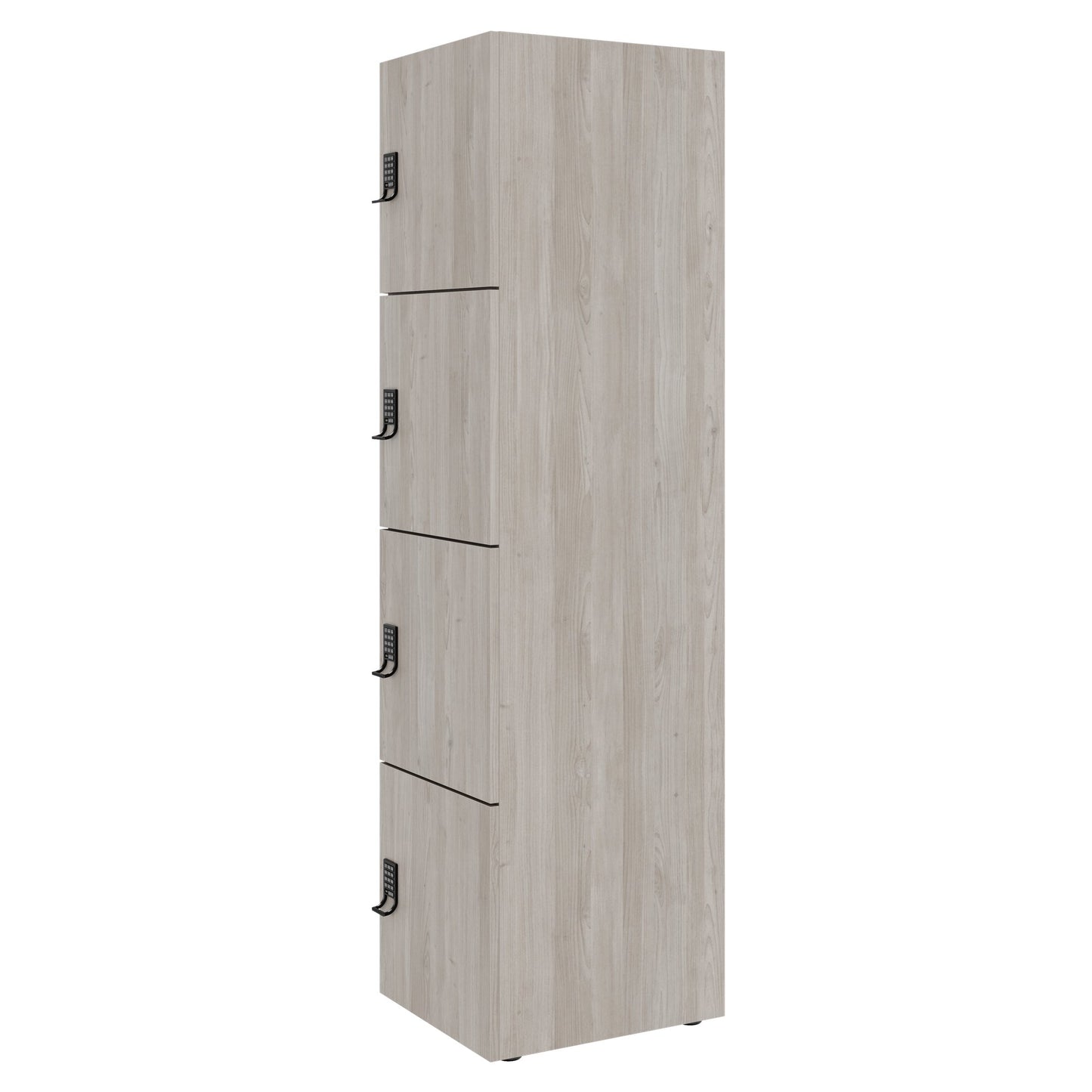 CHOICE Spind | 450 x 1820 mm, 2 große oder 4 kleine Schließfächer, Nordeiche grau