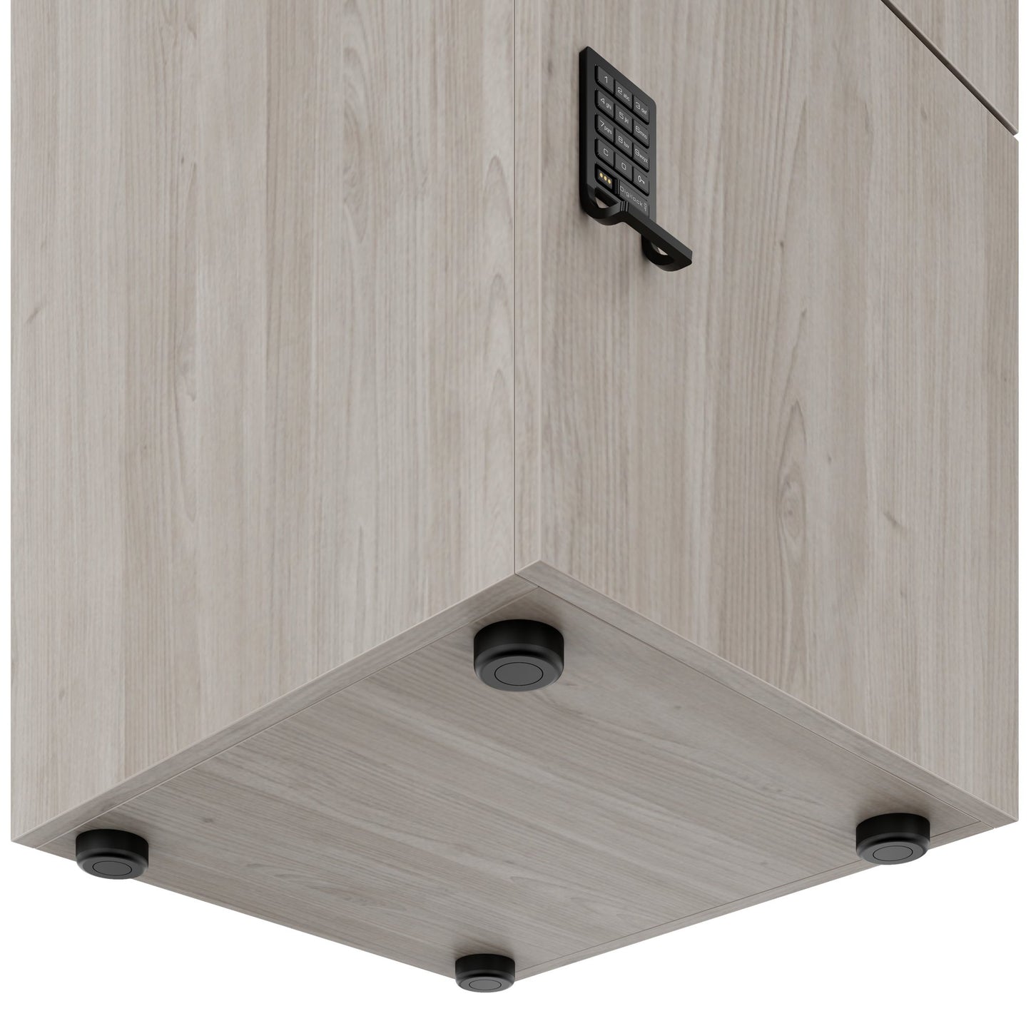 CHOICE Spind | 450 x 1820 mm, 2 große oder 4 kleine Schließfächer, Nordeiche grau