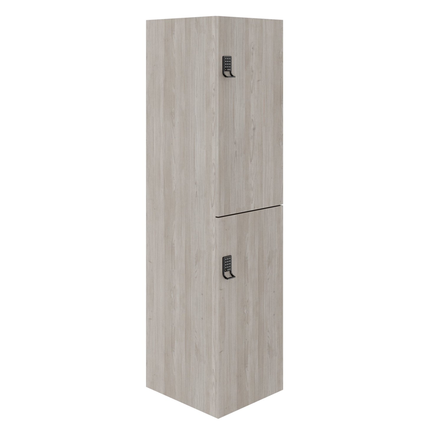 CHOICE Spind | 450 x 1820 mm, 2 große oder 4 kleine Schließfächer, Nordeiche grau