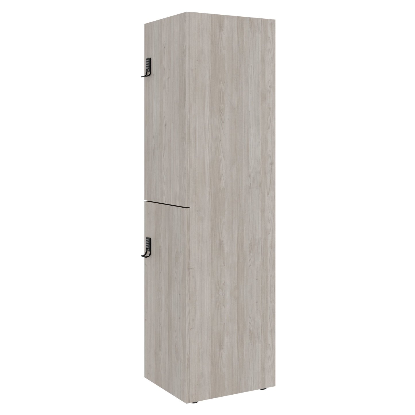 CHOICE Spind | 450 x 1820 mm, 2 große oder 4 kleine Schließfächer, Nordeiche grau