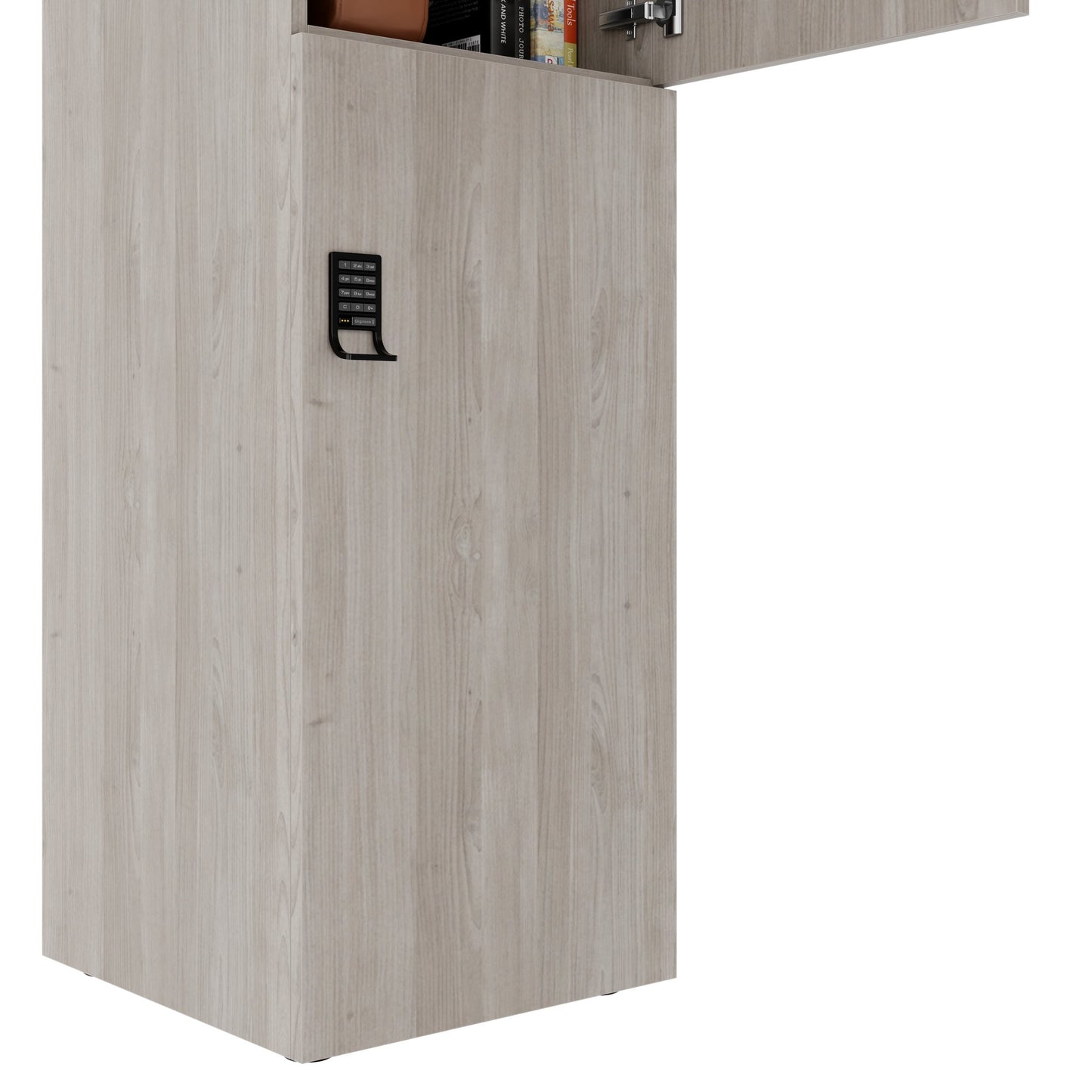 CHOICE Spind | 450 x 1820 mm, 2 große oder 4 kleine Schließfächer, Nordeiche grau