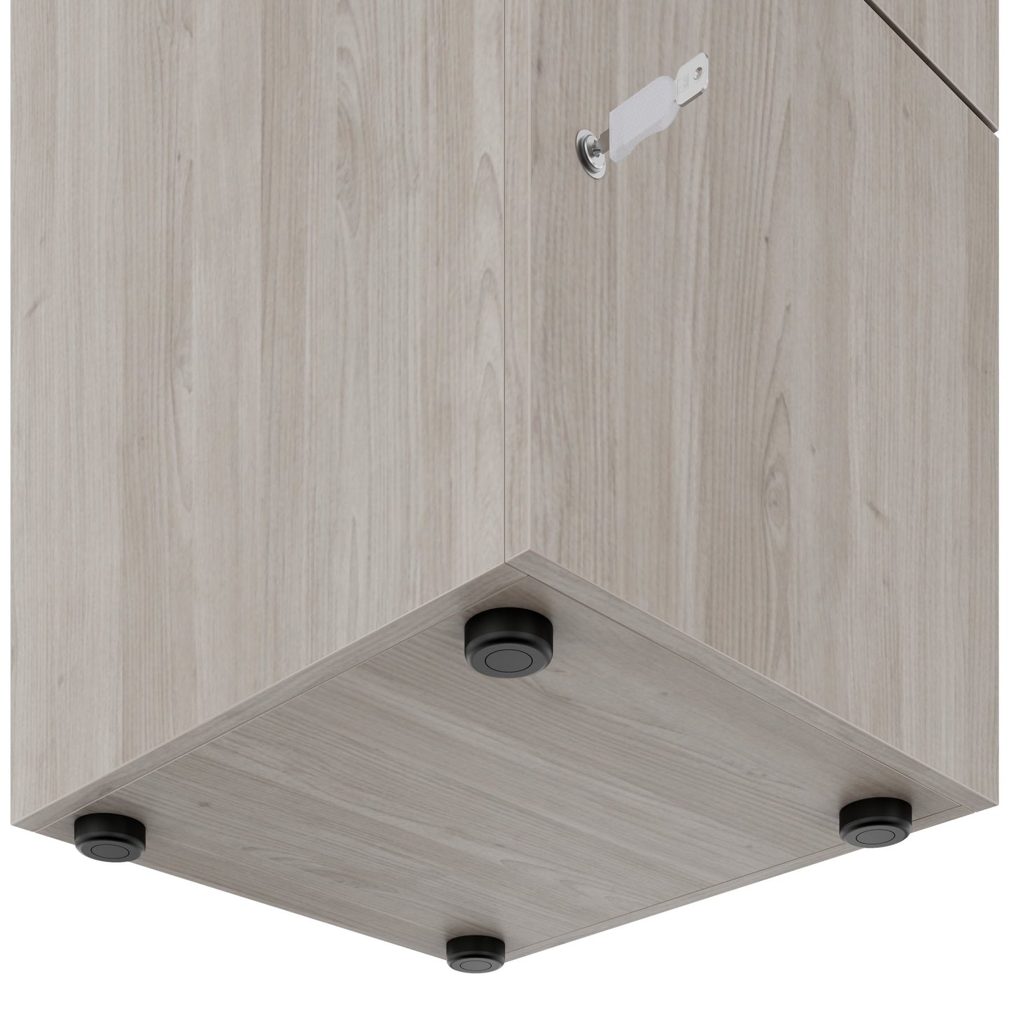 CHOICE Spind | 450 x 1820 mm, 2 große oder 4 kleine Schließfächer, Nordeiche grau