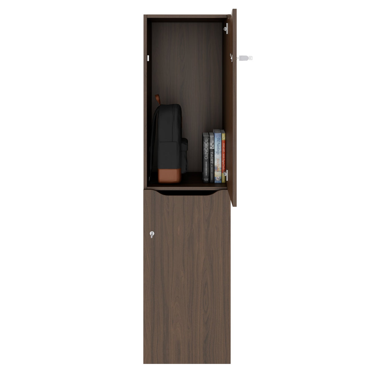 Armadietto CHOICE | 450 x 1820 mm, 2 armadietti grandi o 4 piccoli, noce - 2 Lightbox Main Image