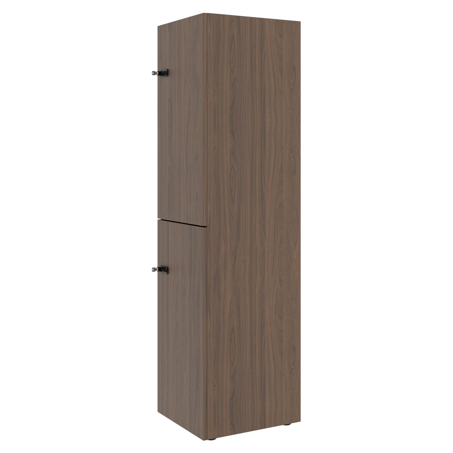 CHOICE Spind | 450 x 1820 mm, 2 große oder 4 kleine Schließfächer, Nussbaum