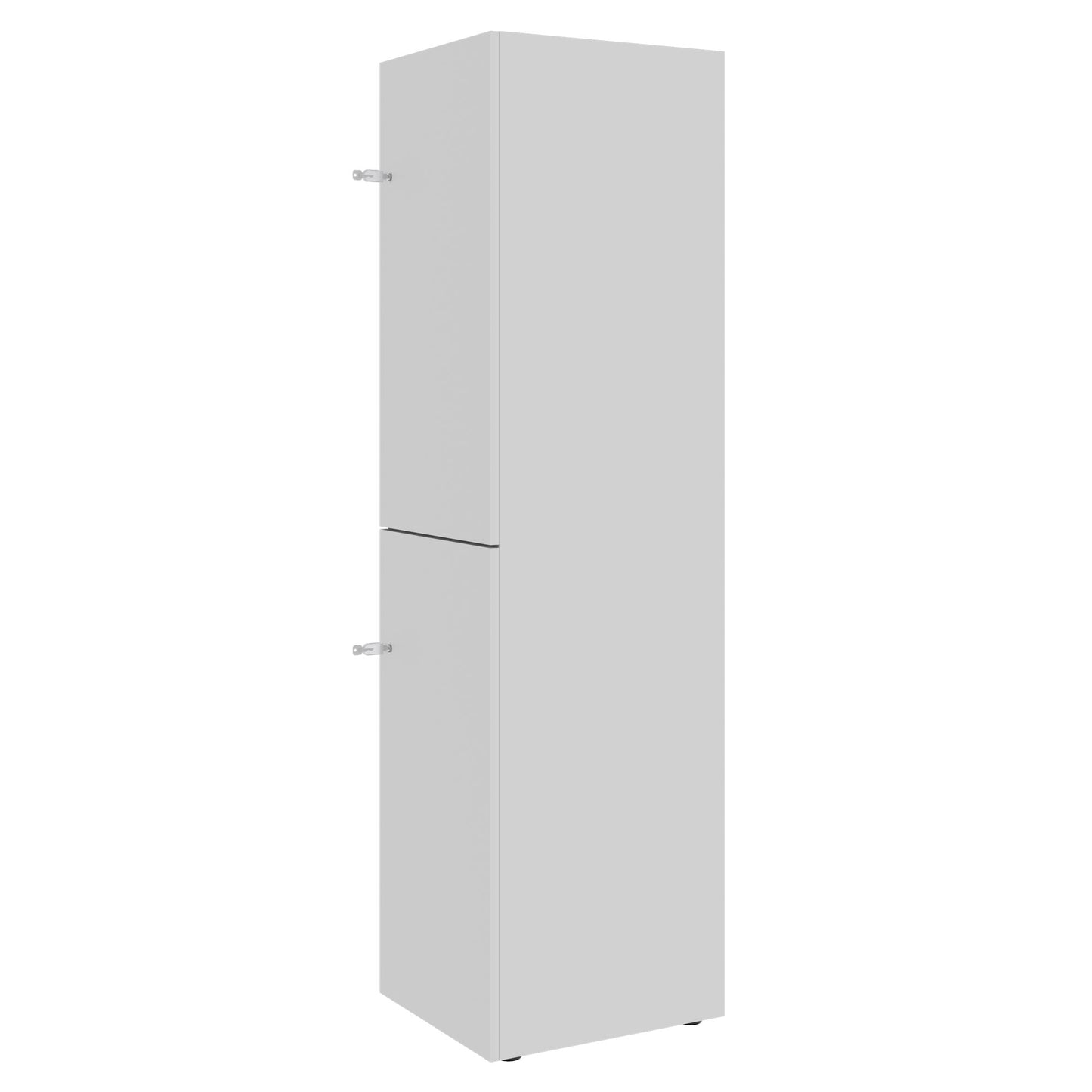 CHOICE Spind | 450 x 1820 mm, 2 große oder 4 kleine Schließfächer, Perlgrau