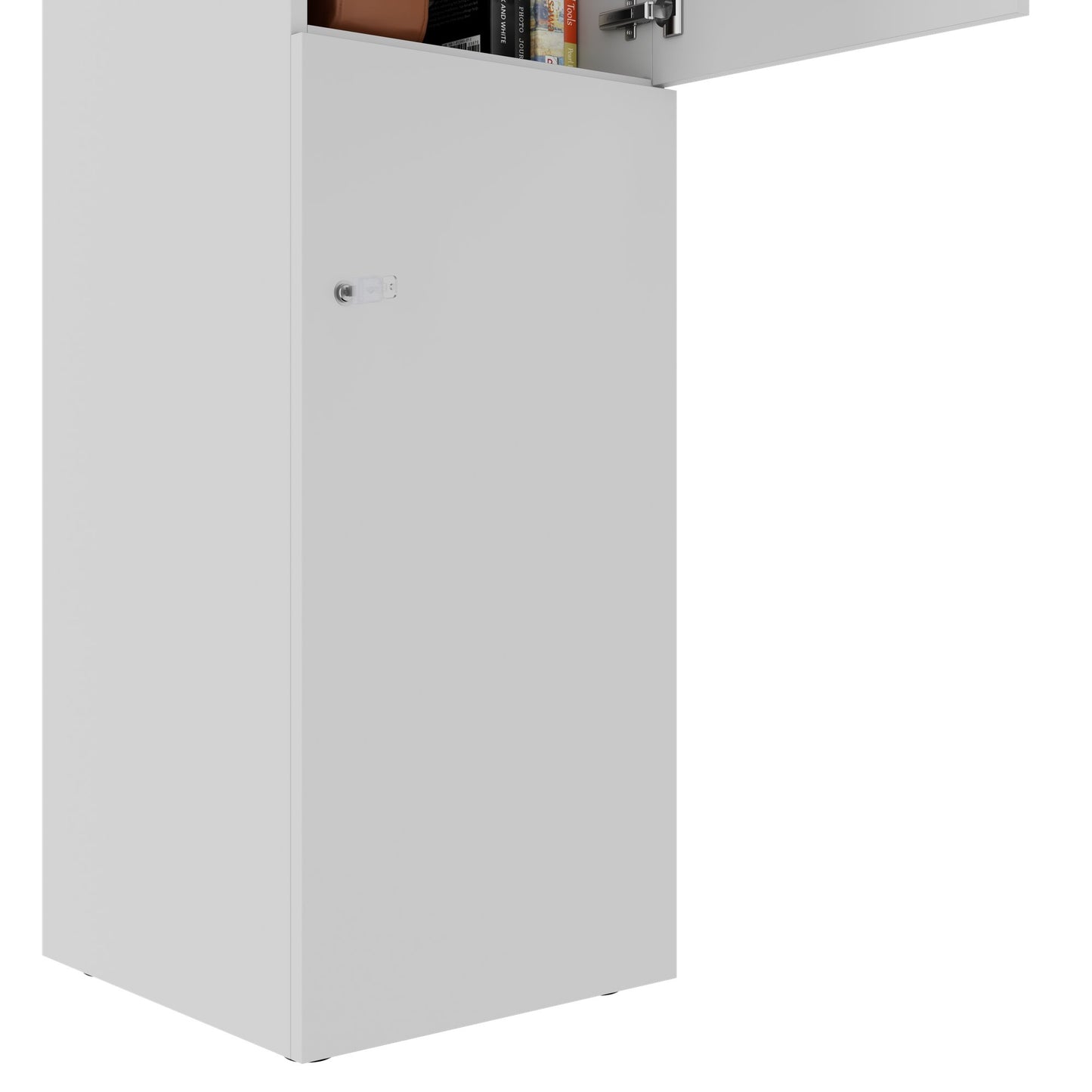 CHOICE Spind | 450 x 1820 mm, 2 große oder 4 kleine Schließfächer, Perlgrau