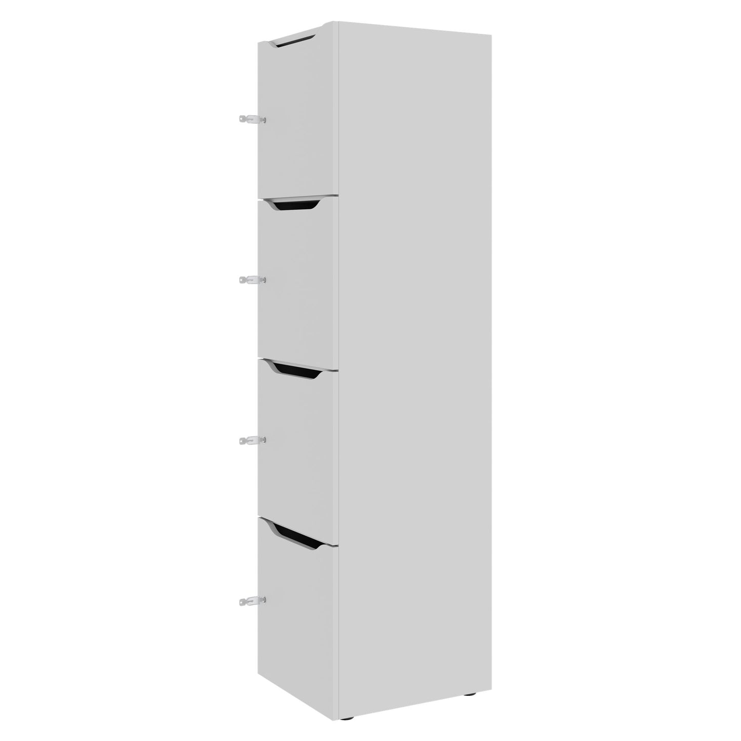 CHOICE Spind | 450 x 1820 mm, 2 große oder 4 kleine Schließfächer, Perlgrau