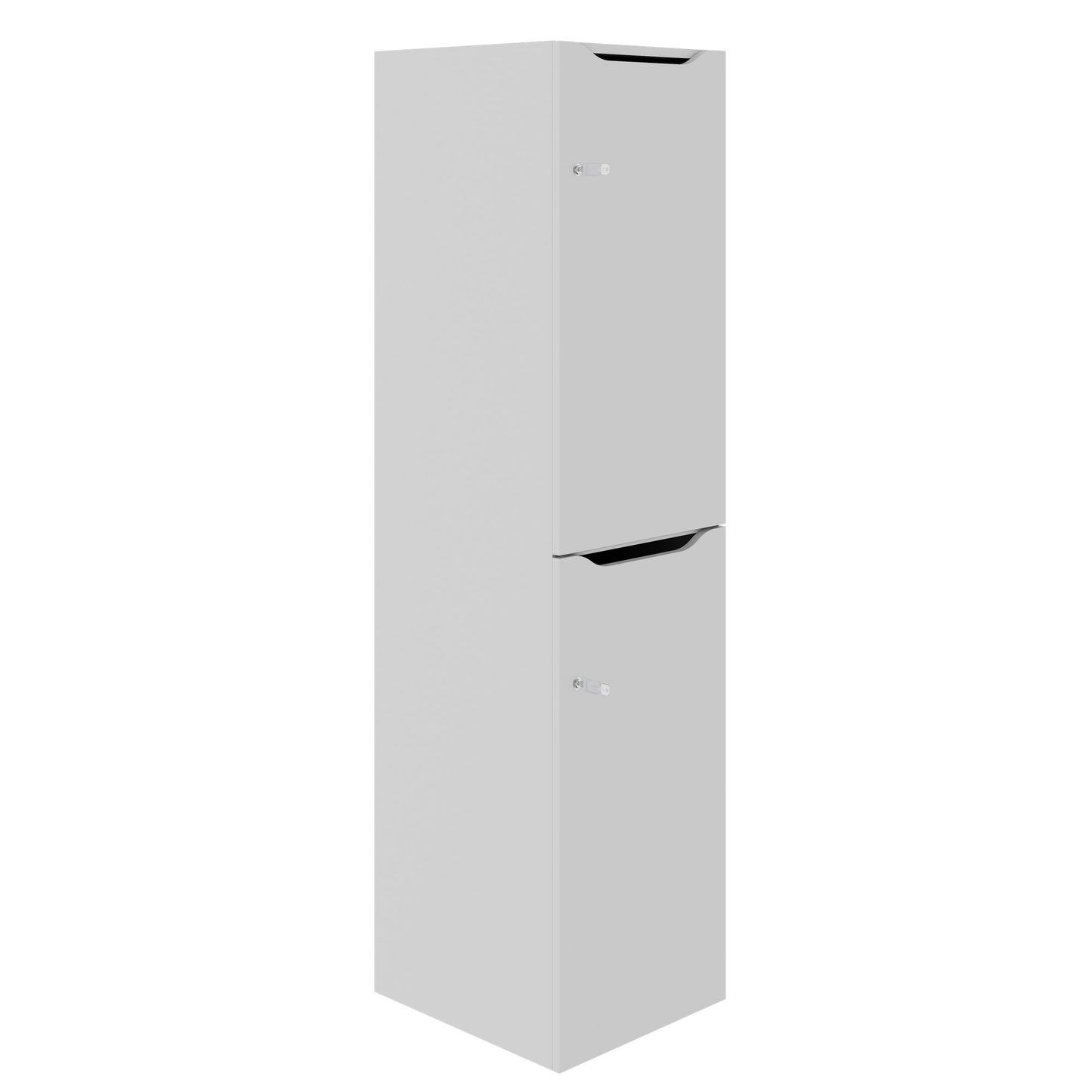 CHOICE Spind | 450 x 1820 mm, 2 große oder 4 kleine Schließfächer, Perlgrau