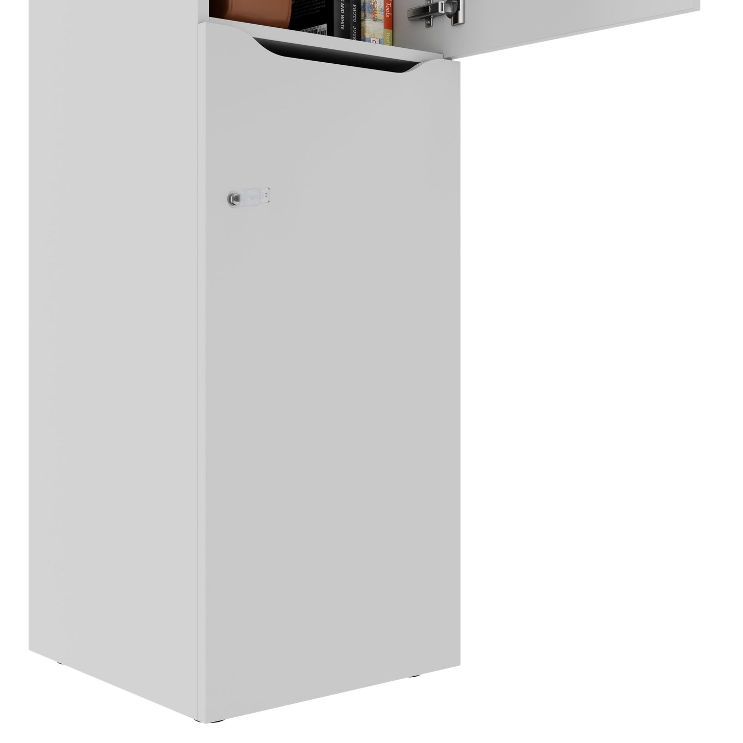 CHOICE Spind | 450 x 1820 mm, 2 große oder 4 kleine Schließfächer, Perlgrau