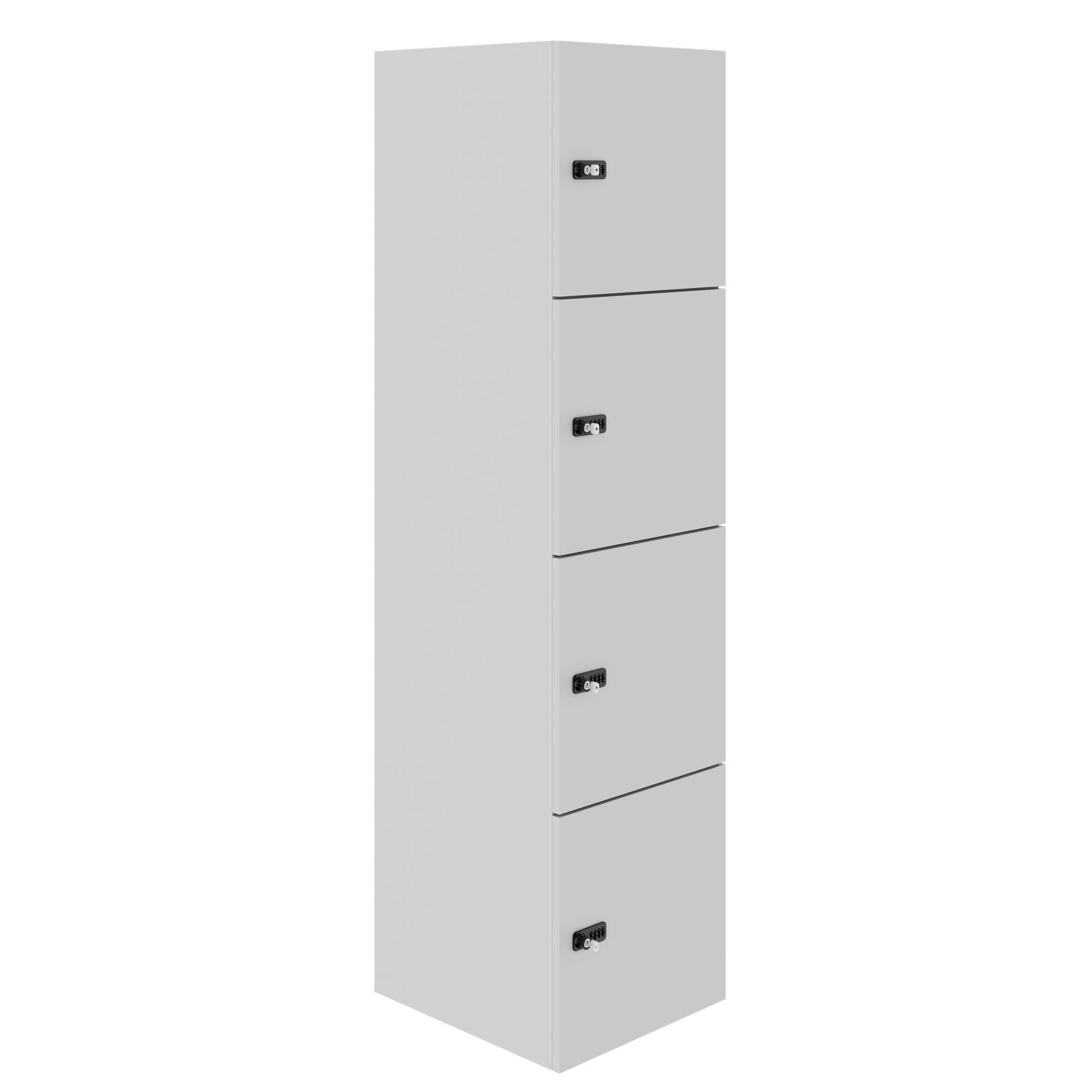 CHOICE Spind | 450 x 1820 mm, 2 große oder 4 kleine Schließfächer, Perlgrau