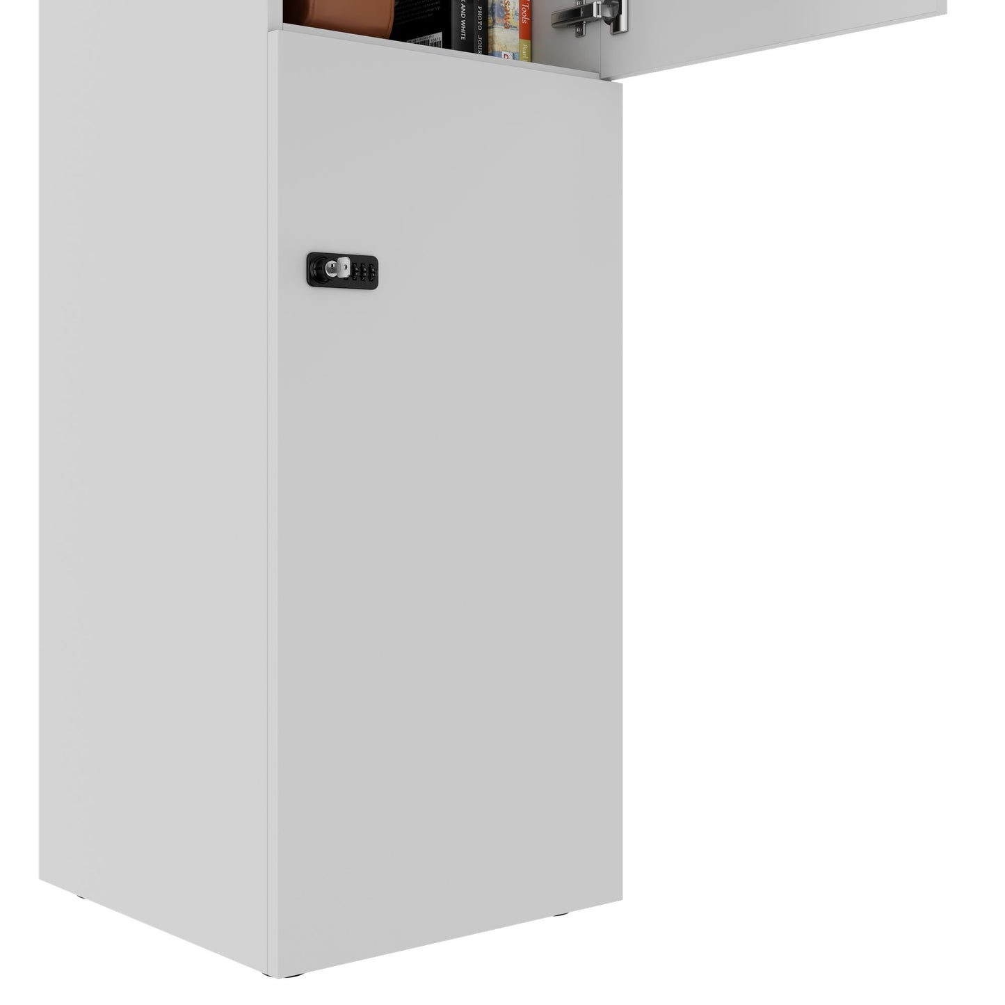 CHOICE Spind | 450 x 1820 mm, 2 große oder 4 kleine Schließfächer, Perlgrau