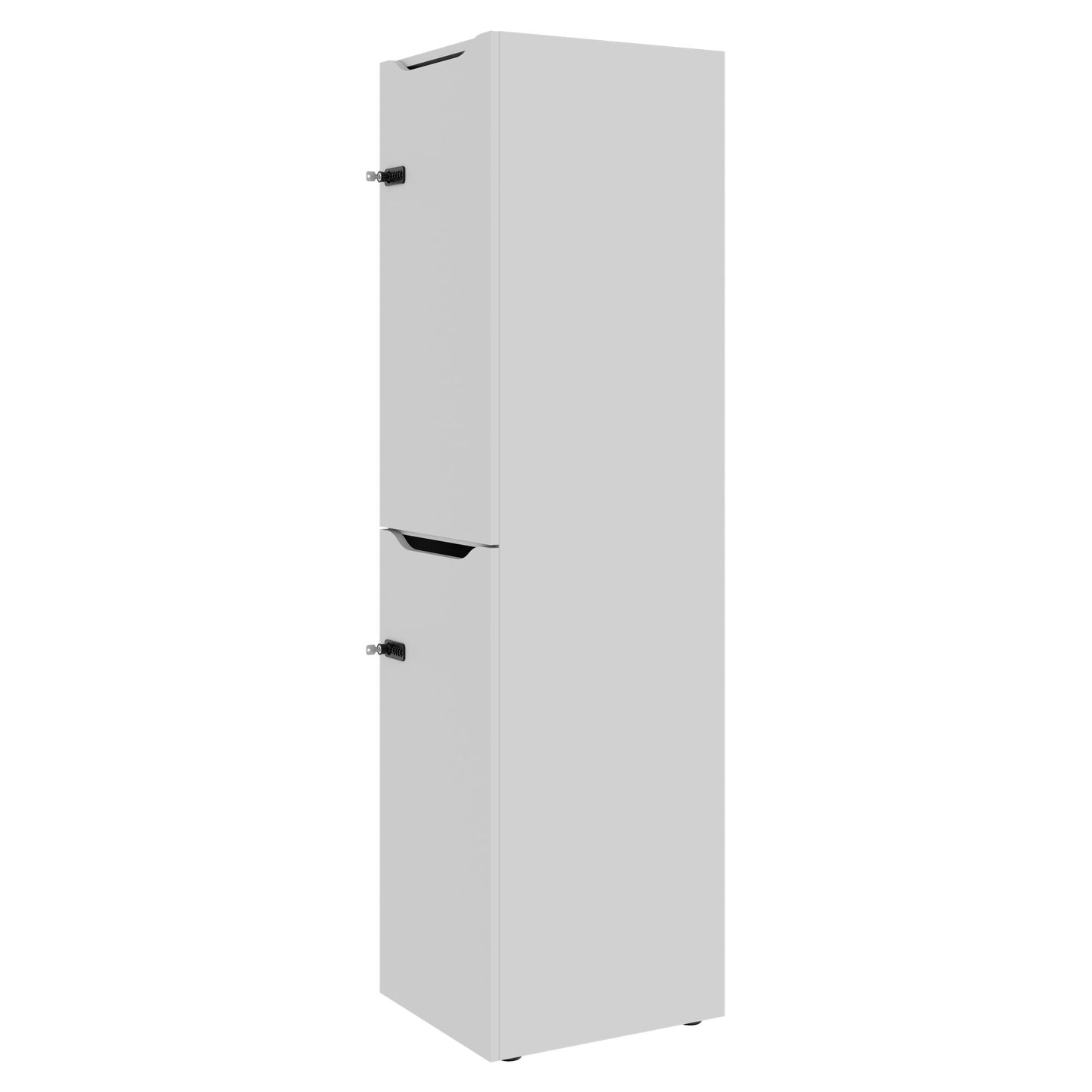 CHOICE Spind | 450 x 1820 mm, 2 große oder 4 kleine Schließfächer, Perlgrau