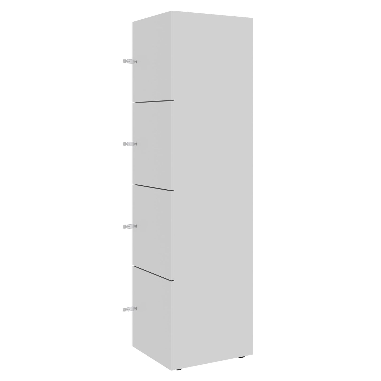 CHOICE Spind | 450 x 1820 mm, 2 große oder 4 kleine Schließfächer, Perlgrau