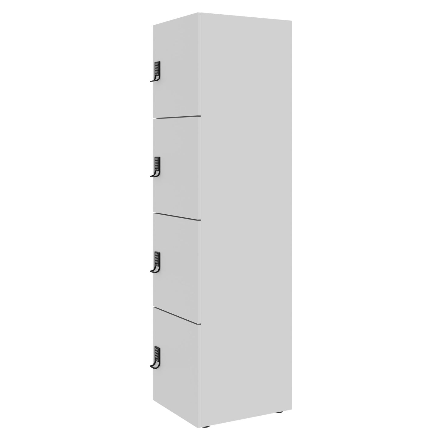 CHOICE Spind | 450 x 1820 mm, 2 große oder 4 kleine Schließfächer, Perlgrau