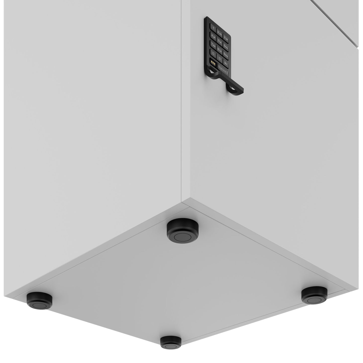 CHOICE Spind | 450 x 1820 mm, 2 große oder 4 kleine Schließfächer, Perlgrau