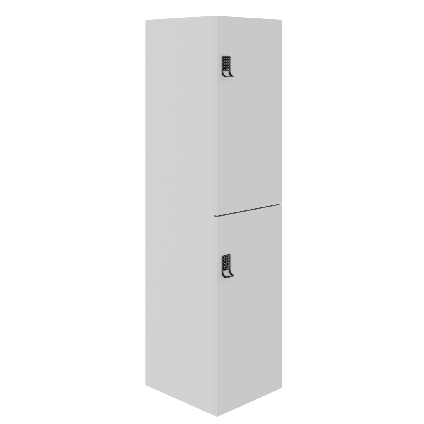 CHOICE Spind | 450 x 1820 mm, 2 große oder 4 kleine Schließfächer, Perlgrau