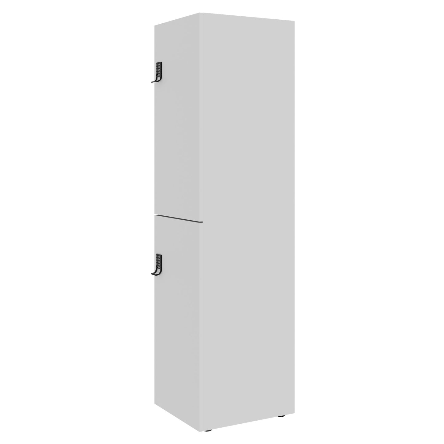 CHOICE Spind | 450 x 1820 mm, 2 große oder 4 kleine Schließfächer, Perlgrau